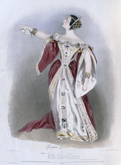 Giulia Grisi (1811-69) come Anna in 